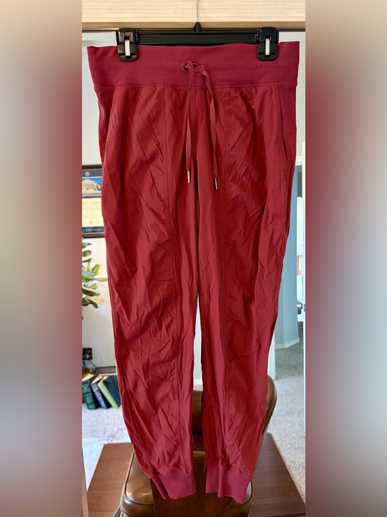 lululemon athletica Pants - Lululemon Studio Joggers Size 8 Maroon Red Womens Athletic Loungewear